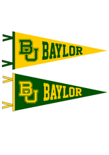 Load image into Gallery viewer, Baylor University Pennant Pillow