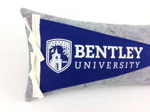 Bentley University Pennant Pillow