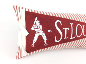 St. Louis Baseball Pennant Pillow