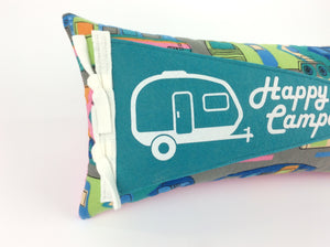 Happy Camper pennant pillow