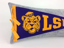 Load image into Gallery viewer, LSU Tigers Pennant Pillow