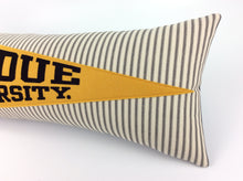 Load image into Gallery viewer, Purdue University Pennant Pillow - large