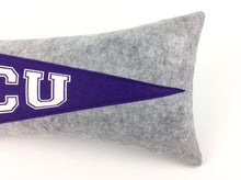 Load image into Gallery viewer, TCU Pennant Pillow