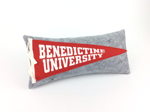 Benedictine University Pennant Pillow