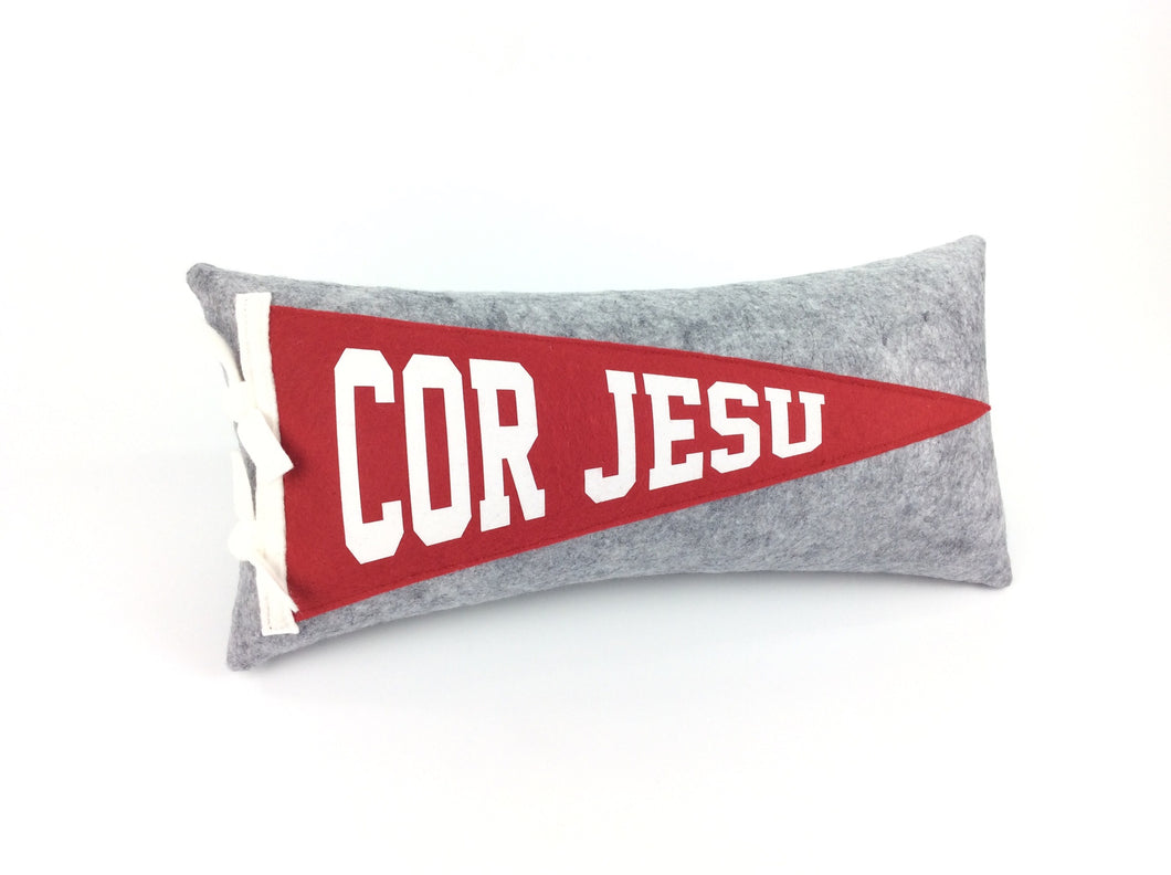 Cor Jesu Academy Pennant Pillow