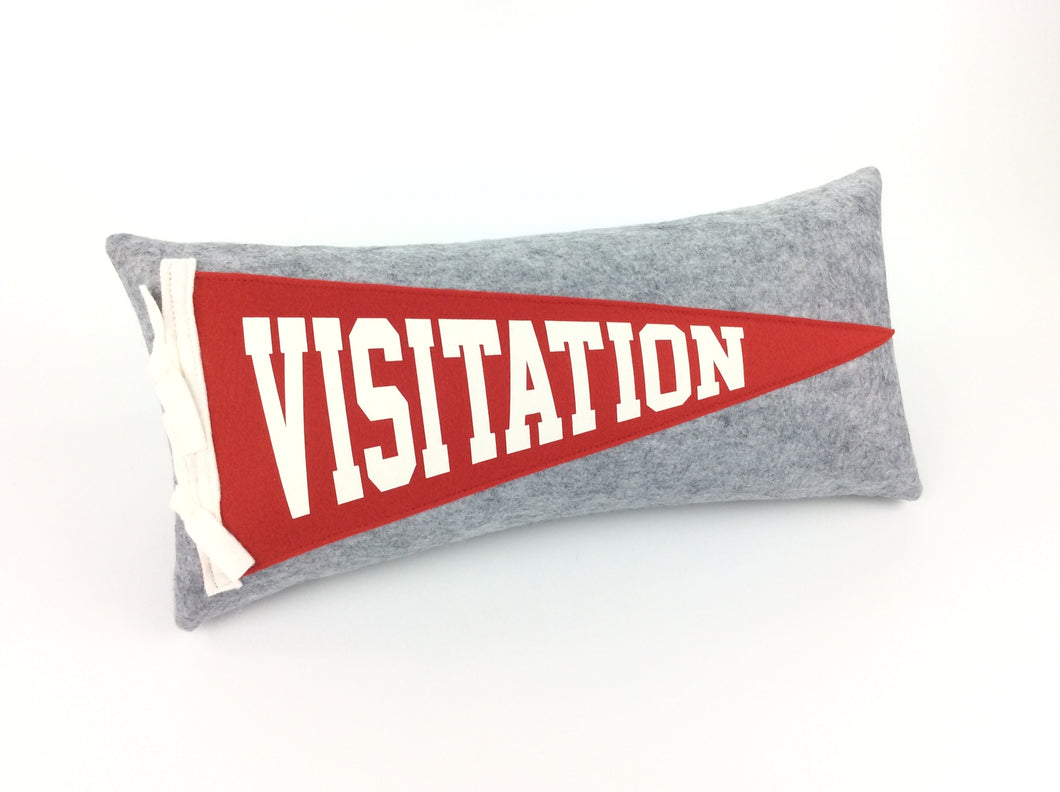 Visitation Academy Pennant Pillow