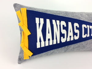 Kansas City Pennant Pillow
