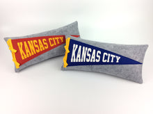 Load image into Gallery viewer, Kansas City Pennant Pillow