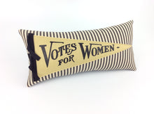 Load image into Gallery viewer, Votes for Women Vintage Inspired Pennant Pillow