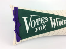 Load image into Gallery viewer, Votes for Women Vintage Inspired Pennant Pillow