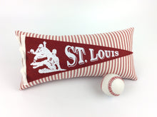 Load image into Gallery viewer, St. Louis Baseball Pennant Pillow