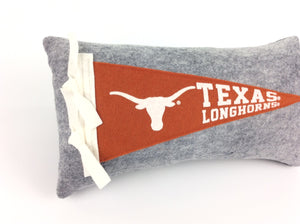 Texas Longhorns Pennant Pillow - Small 11 inches