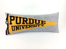 Load image into Gallery viewer, Purdue University Pennant Pillow - large