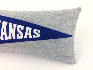 Kansas Jayhawks Pennant Pillow