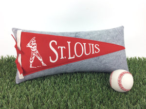 St. Louis Baseball Pennant Pillow