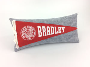 Bradley University Braves Pennant Pillow