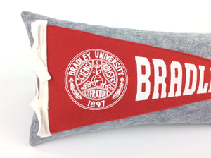 Bradley University Braves Pennant Pillow