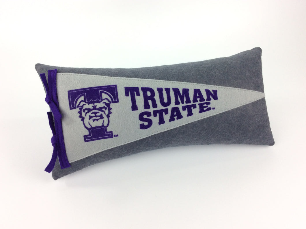 Truman State University Bulldogs Pennant Pillow