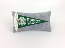 Load image into Gallery viewer, St. Joseph&#39;s Academy mini pennant pillow