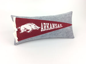 University of Arkansas Razorbacks Pennant Pillow