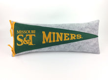 Load image into Gallery viewer, Missouri S&amp;T Pennant Pillow -Large