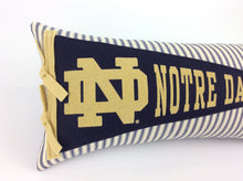 Load image into Gallery viewer, Notre Dame Fighting Irish ND Pennant Pillow