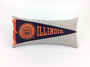 University of Illinois Illini Pennant Pillow