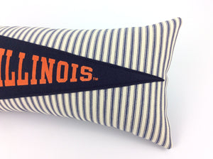 University of Illinois Illini Pennant Pillow