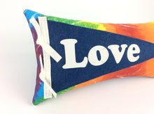 Load image into Gallery viewer, Love Pennant Pillow Retro Tie Dye
