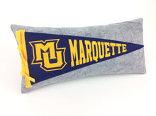Load image into Gallery viewer, Marquette University Pennant Pillow
