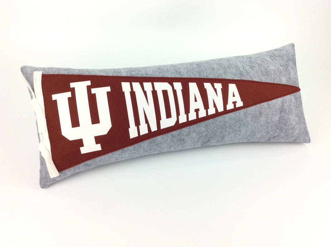 Indiana Pennant Pillow - large