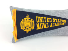 Load image into Gallery viewer, United States Naval Academy Pennant Pillow
