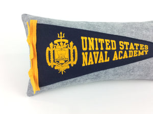 United States Naval Academy Pennant Pillow