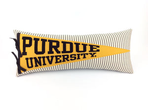 Purdue University Pennant Pillow - large