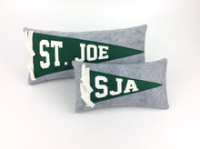 Load image into Gallery viewer, St. Joseph&#39;s Academy SJA mini pennant pillow