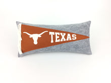 Load image into Gallery viewer, Texas Longhorns Pennant Pillow