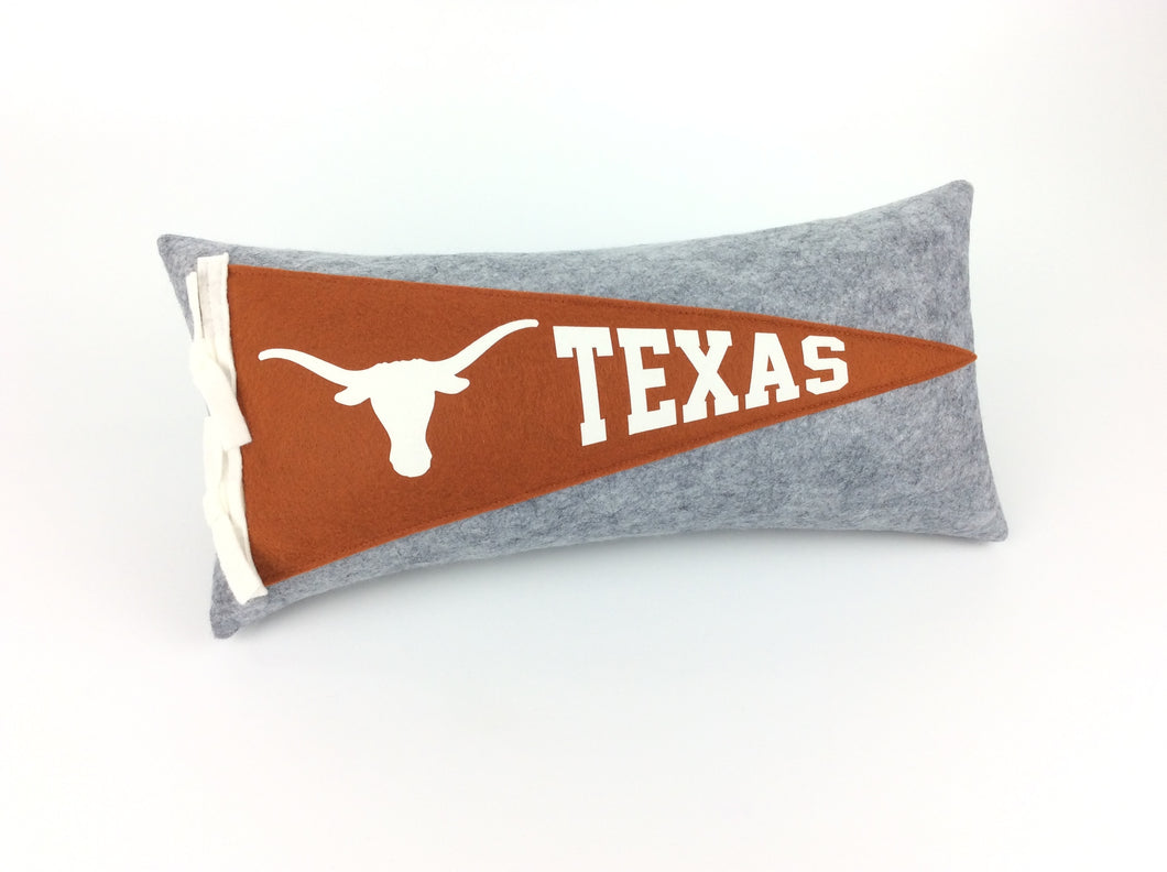 Texas Longhorns Pennant Pillow