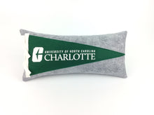 Load image into Gallery viewer, UNC Charlotte Pennant Pillow