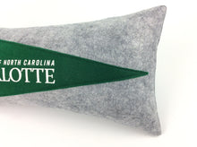 Load image into Gallery viewer, UNC Charlotte Pennant Pillow