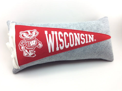 University of Wisconsin Badgers Pennant Pillow