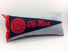 Load image into Gallery viewer, University of Mississippi Ole Miss Pennant Pillow