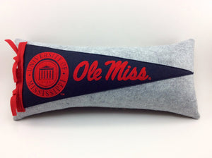 University of Mississippi Ole Miss Pennant Pillow