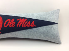 Load image into Gallery viewer, University of Mississippi Ole Miss Pennant Pillow