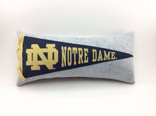 Load image into Gallery viewer, Notre Dame Fighting Irish ND Pennant Pillow