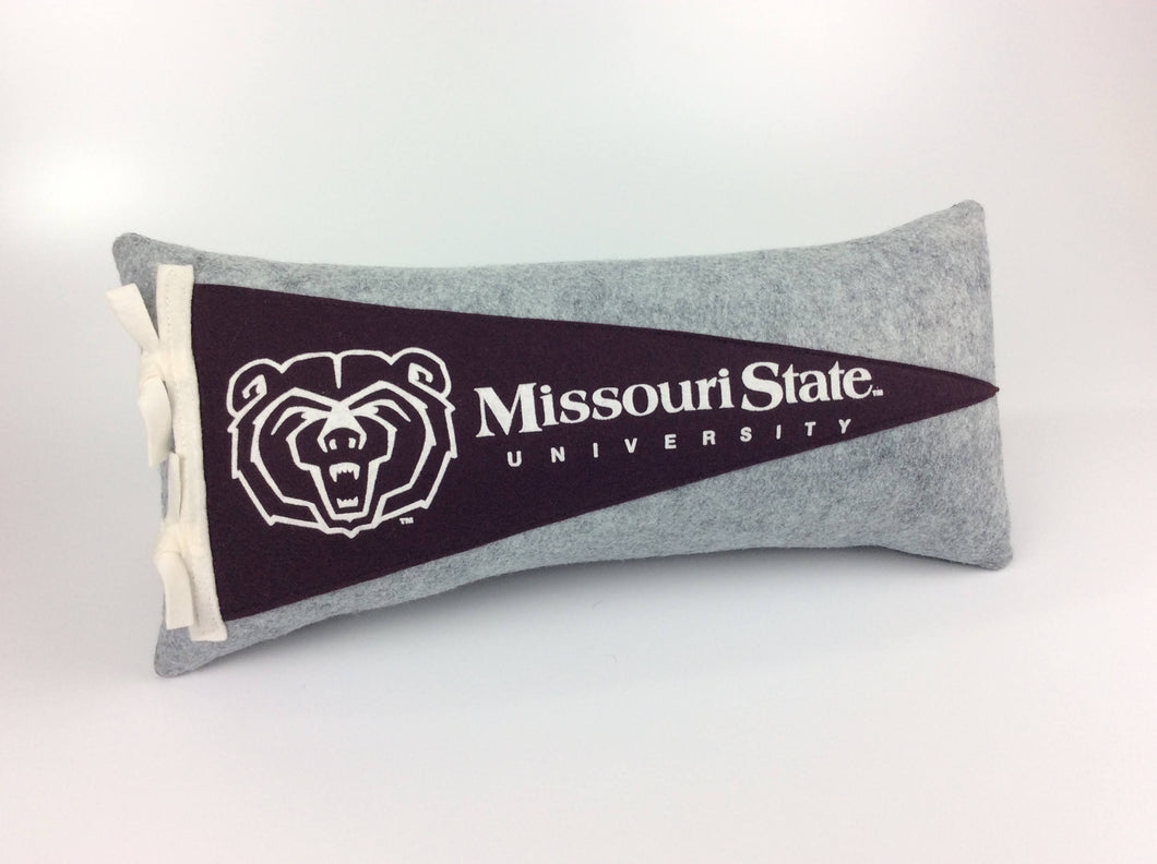 Missouri State University Bears Pennant Pillow
