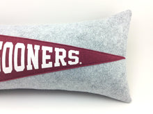 Load image into Gallery viewer, Oklahoma Sooners Pennant Pillow