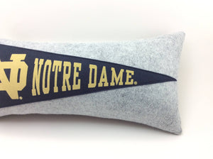 Notre Dame Fighting Irish ND Pennant Pillow