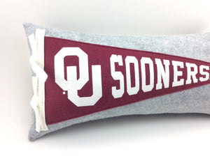 Oklahoma Sooners Pennant Pillow