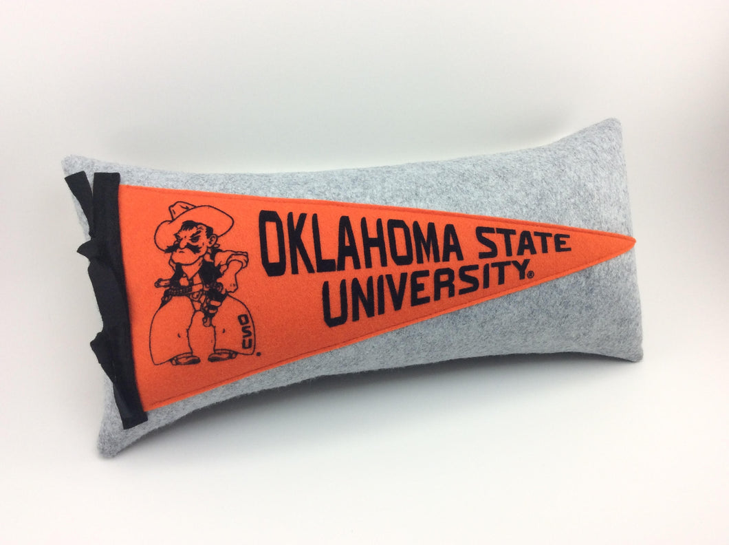 Oklahoma State University Cowboys Pennant Pillow