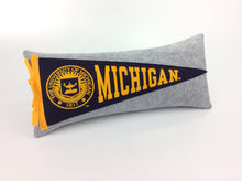 Load image into Gallery viewer, Michigan Wolverines Pennant Pillow